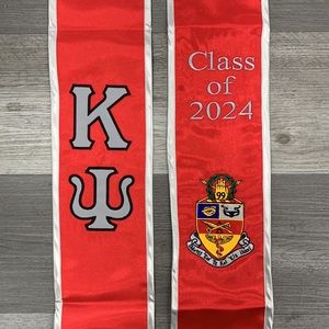 Kappa Psi Red 2025 Graduation Stole Sash